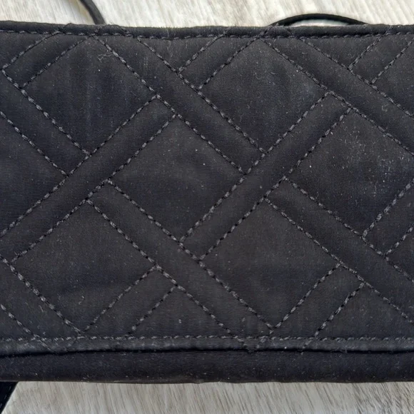 Vera Bradley Black Quilted Crossbody Bag - Picture 6 of 6